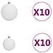Set Albero Natale Artificiale LED e Palline Argento 210 cm PVC - Foto miniatura 7