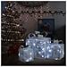 Scatole Regalo Decorative Natale 3pz Bianche da Esterno Interni - Foto miniatura 1
