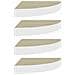 Mensole Angolari 4pz Rovere E Bianco 35x35x3,8 Cm In Mdf - Foto miniatura 2