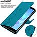 Custodia Compatibile Con Huawei Y6 Prime 2018/honor 7a In Blu Fiore - Coperchio Protettivo In Design Floreale Con Chiusura Magnetica, Funzione Stand E Slot Per Carte - Foto miniatura 4