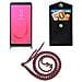 Catena Di Telefoni Cellulari Compatibile Con Samsung Galaxy J8 2018 In Rosso Giallo Bianco - Coperchio Protettivo In Silicone Con Anelli D'argento, Cinturino In Corda E Custodia Staccabile - Foto miniatura 6