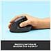 Mouse Verticale Lift Ergonomic Ottico 4 Tasti 4000 DPI Colore Grafite - Foto miniatura 3