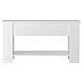 Tavolino Da Salotto Bianco Lucido 101x49x52cm Legno Multistrato - Foto miniatura 7