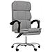 Poltrona Da Ufficio Reclinabile Grigio Chiaro In Tessuto - Foto miniatura 2