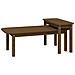 Set Tavolini Da Salotto 2 Pz Miele In Legno Massello Di Pino - Foto miniatura 2