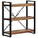 Libreria 3 Livelli 77x30x80 Cm Legno Massello Recupero E Ferro - Foto miniatura 1