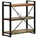 Libreria 3 Livelli 77x30x80 Cm Legno Massello Recupero E Ferro - Foto miniatura 3