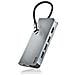 Wonder Dock 8 Hub Usb-c 8 In 1 Adattatore Multiporta Usb 3.0 Usb-c Con Carica Pd Hdmi Lettore Di Schede Sd /tf Et Lan Rj45 Compatibile Con I Dispositivi Usb-c Grigio - Foto miniatura 1