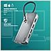 Wonder Dock 8 Hub Usb-c 8 In 1 Adattatore Multiporta Usb 3.0 Usb-c Con Carica Pd Hdmi Lettore Di Schede Sd /tf Et Lan Rj45 Compatibile Con I Dispositivi Usb-c Grigio - Foto miniatura 5