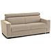 Divano Fisso Alexandra, Divano A 2 Posti, 100% Made In Italy, Sofà Soggiorno, In Tessuto Imbottito, Con Poggiatesta Regolabili E Braccioli Slim, Cm 160x95h85, Beige - Foto miniatura 3