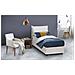 Letto Singolo Carmen, Letto Contenitore Con Rivestimento In Ecopelle, 100% Made In Italy, Apertura Frontale, Con Materasso Cm 90x190 Incluso, Bianco - Foto miniatura 3