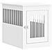 Gabbia Cani Da Arredamento Bianca 55x75x65cm Legno Multistrato - Foto miniatura 1