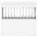 Gabbia Cani Da Arredamento Bianca 55x75x65cm Legno Multistrato - Foto miniatura 7