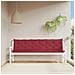 Cuscini Per Panca 2 Pz Rosso Vino 200x50x7 Cm In Tessuto Oxford - Foto miniatura 1