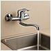 Miscelatore A Muro Milano Plus In Ottone Lavello Cucina Con Erogazione Orientabile - Foto miniatura 3