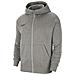 Felpa Con Cappuccio Bambino Full Zip Cw6891-063 Bambino Taglia S Colore Grigio - Foto miniatura 1