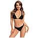 Bikini Shekini Nero Elegante Con Top Regolabile, Taglia M - Foto miniatura 2
