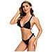 Bikini Shekini Nero Elegante Con Top Regolabile, Taglia M - Foto miniatura 3