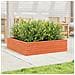 Fioriera Giardino Marrone Cera 90x90x23 cm Legno Massello Pino - Foto miniatura 2