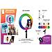 Kit Influence Xl Anello Luminoso 26cm Con Treppiede 1,6m, Bianco - Foto miniatura 4