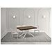 Tavolo allungabile 90x160/420 cm Karida noce gambe bianche - Foto miniatura 2