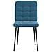 Sedie Da Pranzo 6 Pz Blu In Velluto - Foto miniatura 3