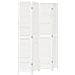 Divisorio Ambienti 4pannelli Bianco Legno Massello Di Paulownia - Foto miniatura 2