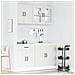 Set Mobili Da Cucina 4 Pz Kalmar Bianchi Legno Multistrato - Foto miniatura 3