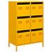 Credenza Giallo Senape 68x39x101,5 Cm In Acciaio - Foto miniatura 2