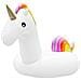 Galleggiante Gigante A Forma Di Unicorno. 250x110 Cm. 250x110x140 Cm. Colore Bianco - Foto miniatura 1