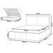Letto Contenitore Tessuto Castelnavet 180 X 200 Cm Bianco Sporco - Foto miniatura 8