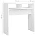 Lusso Casadino -  Tavolino Consolle Bianco 78x30x80 Cm In Legno Multistrato - Foto miniatura 6