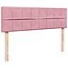 Struttura Letto Pouf con Materasso Rosa 140x200 cm in Velluto - Foto miniatura 8