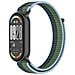 Cinturino In Nylon Per Xiaomi 10/9/8 (versione Standard) Con Connettore In Metallo Green+blue - Foto miniatura 3