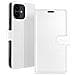 Custodia A Portafoglio Per Iphone 12 Mini Funzione Supporto E Linguetta Magnetica, Bianco - Foto miniatura 1