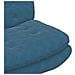 Poltrona Relax con Base Girevole Blu 63 x 75 x 76 cm Velluto - Foto miniatura 7
