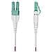 Cavo in fibra ottica multimodale da 40m LC a LC (UPC) OM4 Viola Erica, 50/125 µm, 40G / 100G, LOMMF /VCSEL, cavo in fibra Uniboot, certificato OFNR Riser - Foto miniatura 2