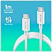 Knot 240w-2: Cavo Da Usb C A Type-c Lungo 2 M Per La Ricarica Rapida Di Dispositivi Fino A 240w. Nylon Intrecciato. Alta Compatibilità. Nero. - Foto miniatura 1