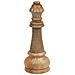 Pezzo Degli Scacchi Regina In Legno Di Mango Marrone D14x36h Cm - Foto miniatura 1