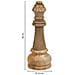 Pezzo Degli Scacchi Regina In Legno Di Mango Marrone D14x36h Cm - Foto miniatura 4