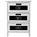Cassettiera In Legno Bianco 40x29x58h - Foto miniatura 2