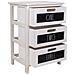 Cassettiera In Legno Bianco 40x29x58h - Foto miniatura 3