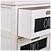Cassettiera In Legno Bianco 40x29x58h - Foto miniatura 5