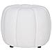 Pouf Paisley Teddy Bianco Panna — Ø48×38 Cm, Hn1259 - Foto miniatura 1