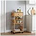 Carrello da Cucina con Ruote Naturale 37 x 36 x 80 cm Bambù - Foto miniatura 2