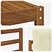 Set di divani da esterno con cuscino 7 pcs Naturale e Crema - Foto miniatura 6