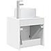 Mobile Lavabo da Parete Bianco Lucido 49,5 x 44,5 x 66 cm - Foto miniatura 4