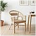 Sedia Impilabile Naturale 60 x 60 x 81 cm Rattan - Foto miniatura 3