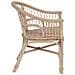 Sedia Impilabile Naturale 60 x 60 x 81 cm Rattan - Foto miniatura 5