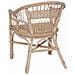 Sedia Impilabile Naturale 60 x 60 x 81 cm Rattan - Foto miniatura 6